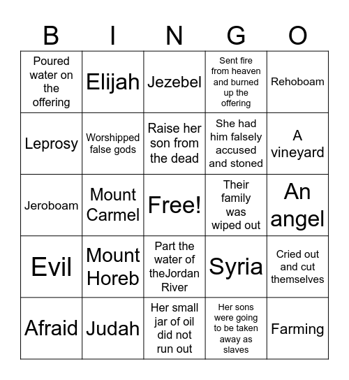 Unit 10 Review A Bingo Card