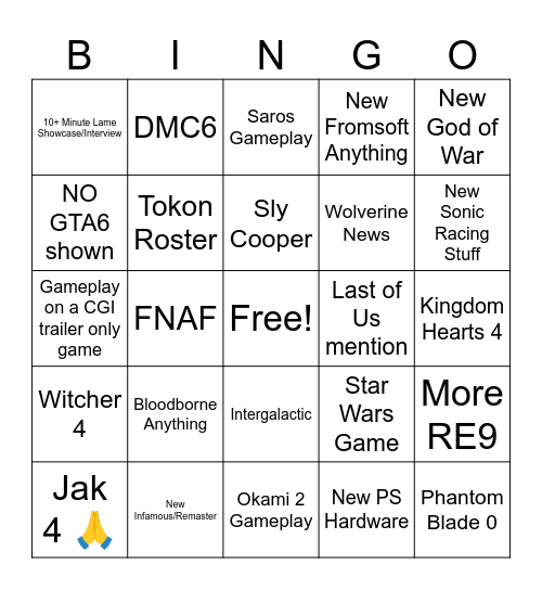 FEBRUARY 2026 SOP Bingo Card