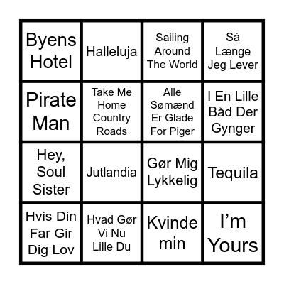 Live Musik Bingo Card