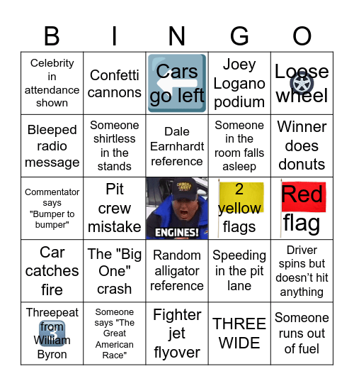 DAYTONA 500 2026 Bingo Card