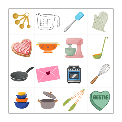 Palentine's Bingo 3 Bingo Card