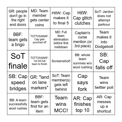 MCC DD Bingo Card