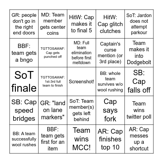 MCC DD Bingo Card