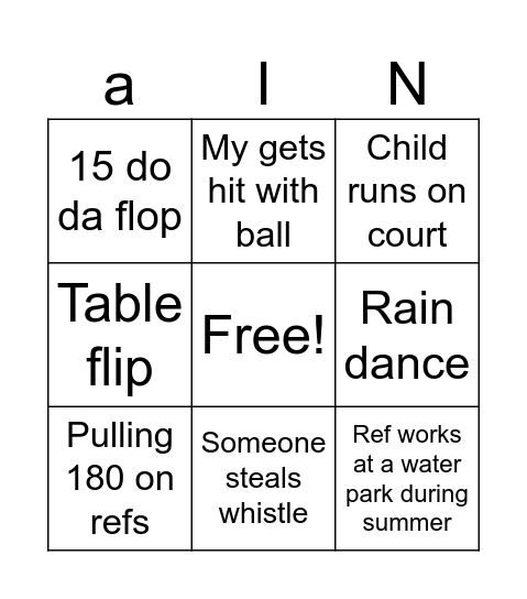 Making basketball fun Bingo Card