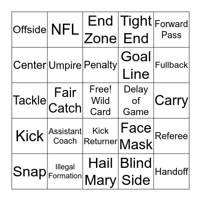 Super Bowl 2017!  Blast off!!! Bingo Card