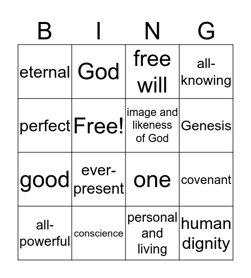 Chapter 2 Bingo Review Bingo Card