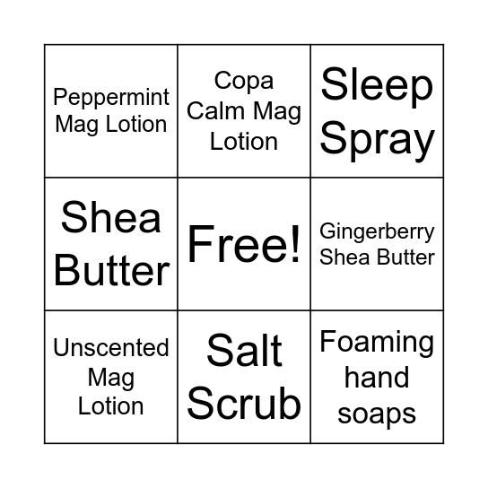 JE BINGO Card