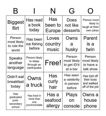 Fortnite Fuckers Bingo Card