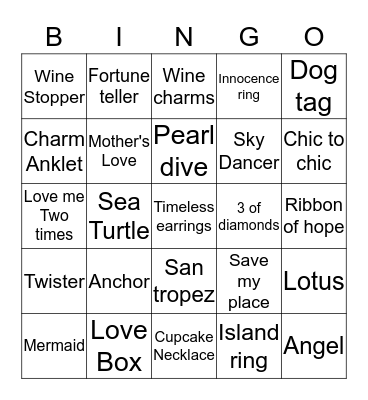 ⚪️⚫️ I Got Pearls ⚫️⚪️ Bingo Card