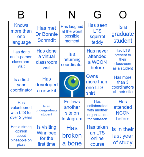 LTS WCON Bingo!!! Bingo Card