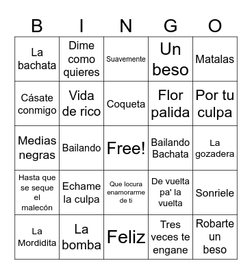 VALENTINE'S - HUMANA BINGO Card