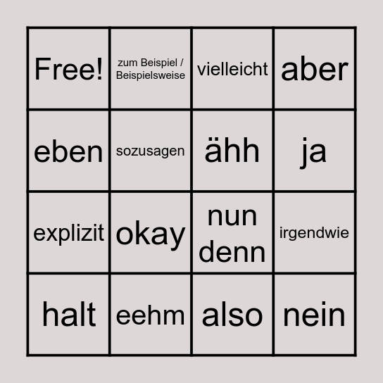 Bingo Card