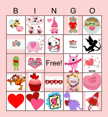 ELA Valentine's Bingo! Bingo Card