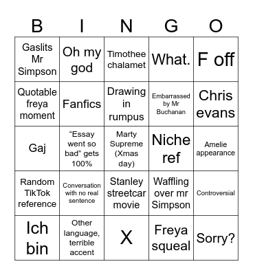 bingo Card