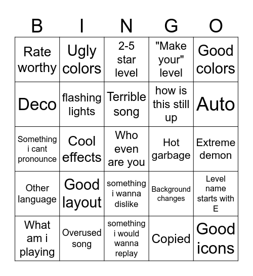 Friend tab bingo Card
