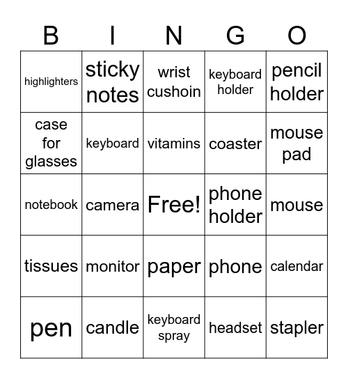 Zaybeth Bingo Card