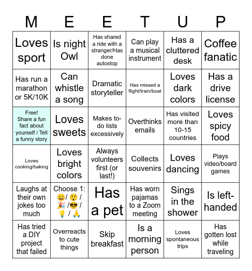 Team Building Activity FB6 2026 Bingo Card