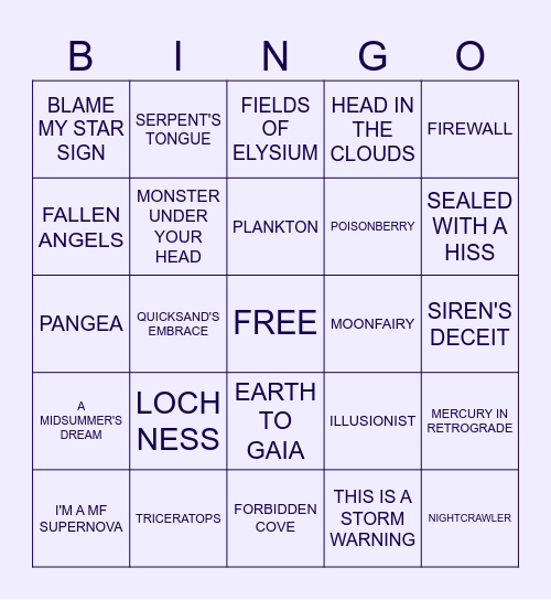 Mooncat DD Bingo Card