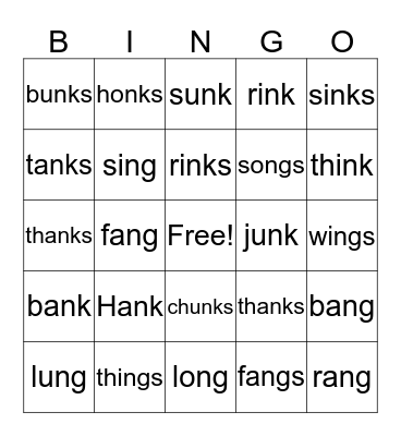 Welded Sounds Bingo Card