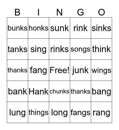 Welded Sounds Bingo Card