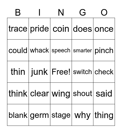 SONDAY Bingo Card