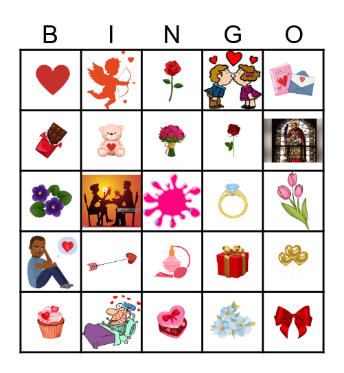Valentine's Day Bingo Card