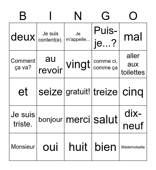 Amar Elezovic Bingo Card