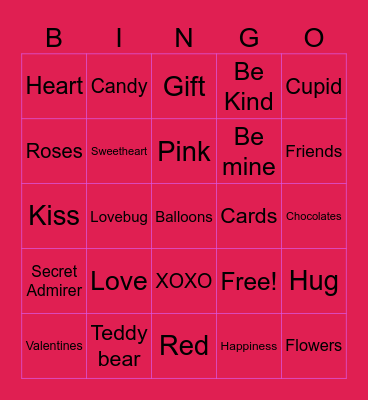 Valentine's DayGif Bingo Card