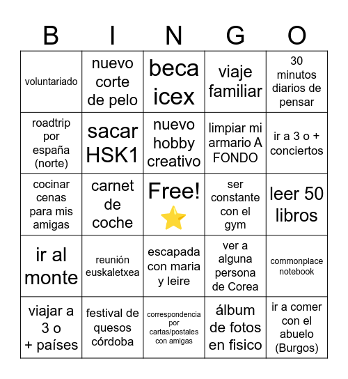 BINGO DE PAULA 2026 Bingo Card