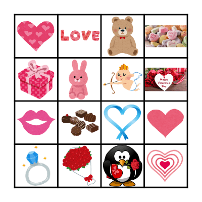 Valentine's Day Bingo Card