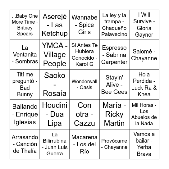 ser dj is my passion Bingo Card