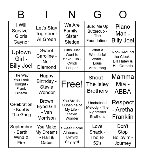 Mom's 80th Bday BINGO Card