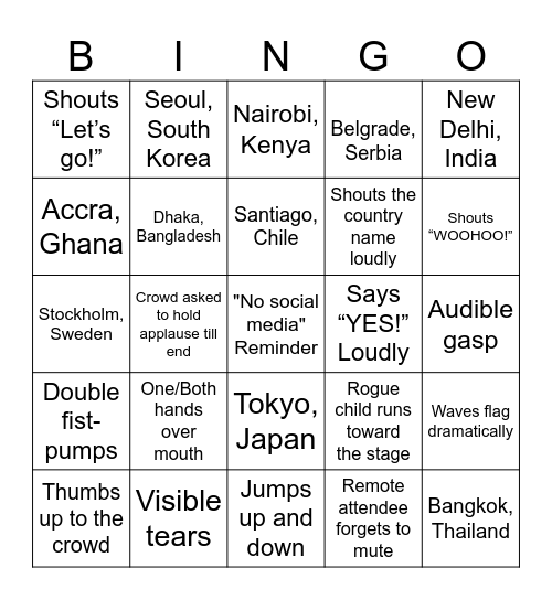 January 2026 DTOs Bingo Card