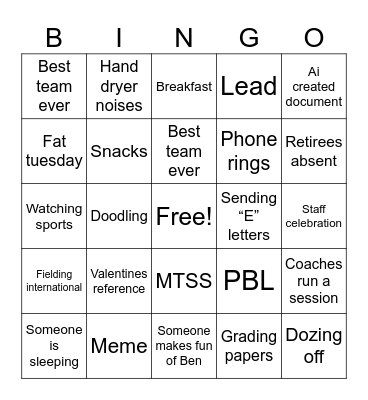 PD 2.17 Bingo Card