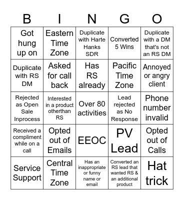 Valentine's Retirement Bingo Card