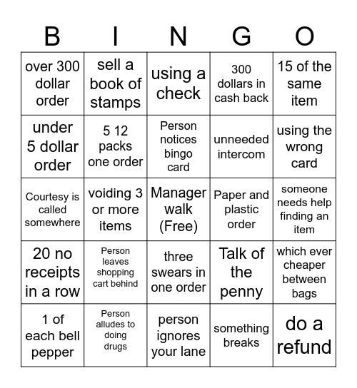 Yokes bingo Card