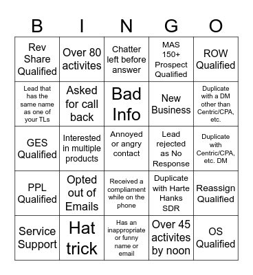 Valentine's PPL-PAC Bingo Card