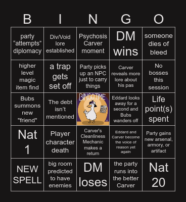 The Devil's Due S2 E4 | Duality of Power Bingo Card