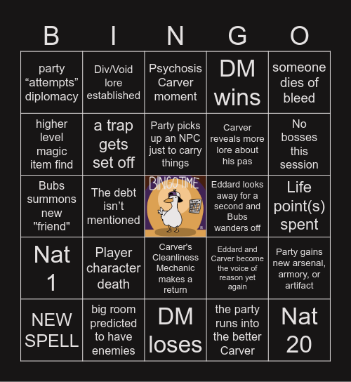 The Devil's Due S2 E4 | Duality of Power Bingo Card