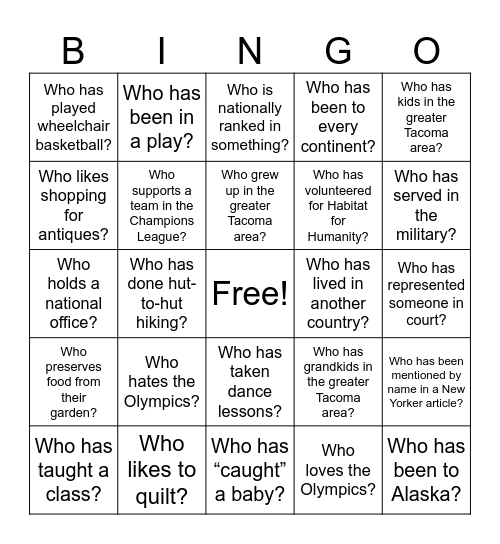 Is Friday the 13 your lucky night? Bingo Card