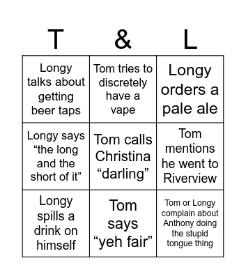 Birthday Bingo Card