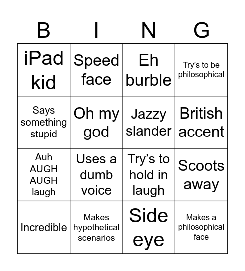 Jade Bingo Card