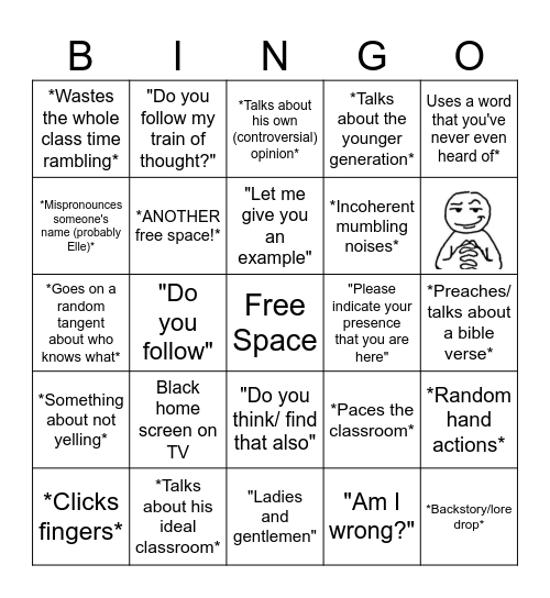 Mr Nnamdi Bingo! Bingo Card