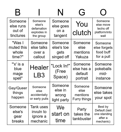 It's a Kind of Static (M6 Edition) Bingo Card