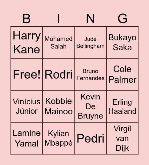 Bingo เท่ระเบิด! Bingo Card