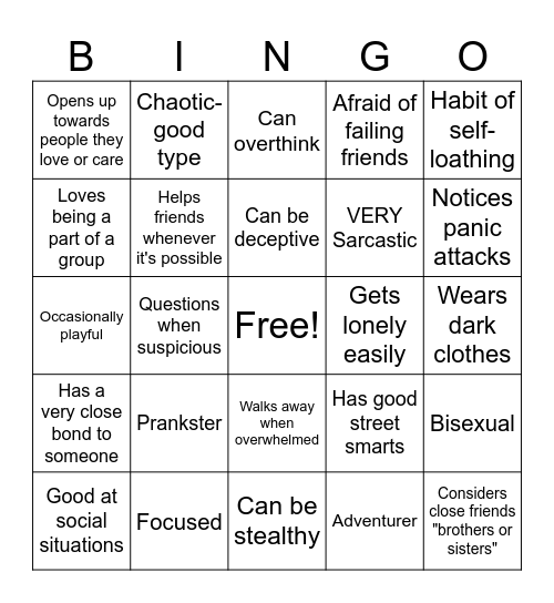 Vax ahh bingo card Bingo Card