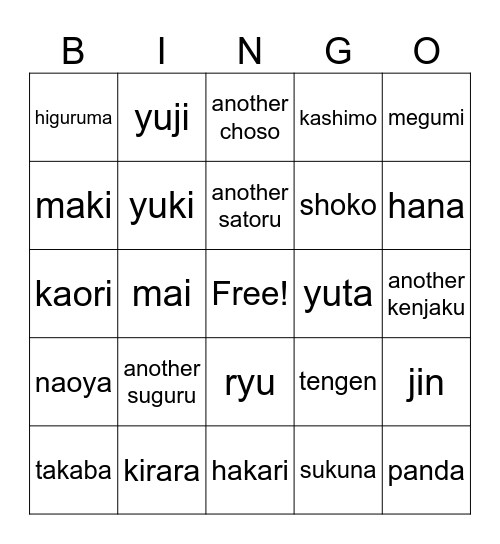 who is gonna immigrate to osmanthus town next ? Bingo Card