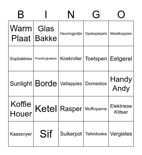 GESKENK Bingo Card
