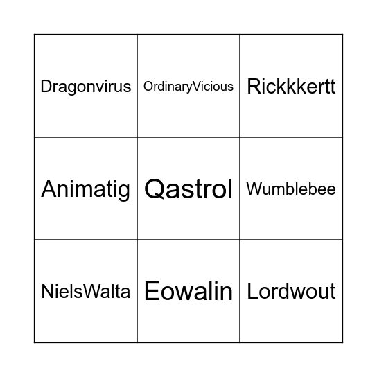 Zie jij alle referenties? Bingo Card
