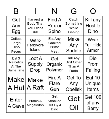 Ark Bingo Card